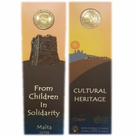 Μάλτα – 2 Ευρώ, ΠΟΛΙΤΙΣΤΙΚΗ ΚΛΗΡΟΝΟΜΙΑ, 2018 (coin card MdP)